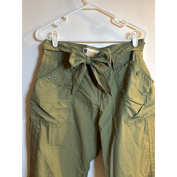 Gap Cargo Pants (size 6) green rollup pants - Picture 2 of 7